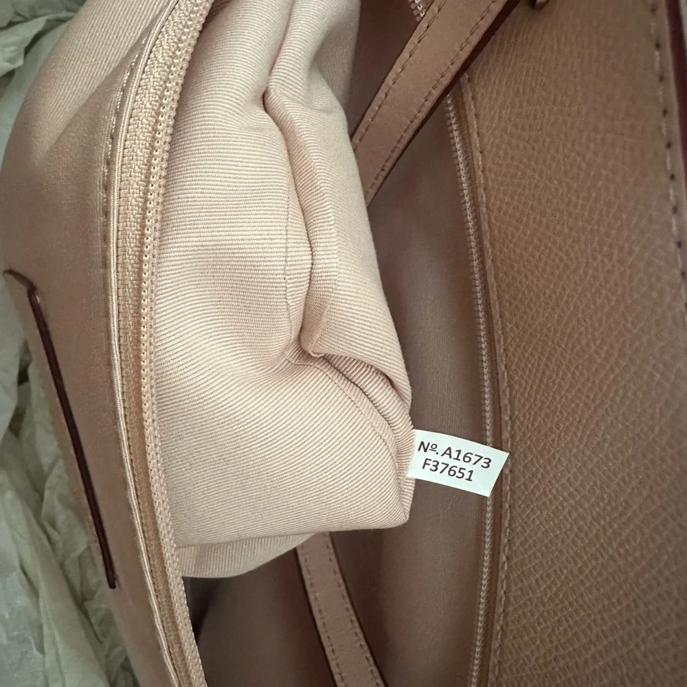 Coach Cream Floral Cutout Tote - Picture 8 of 13